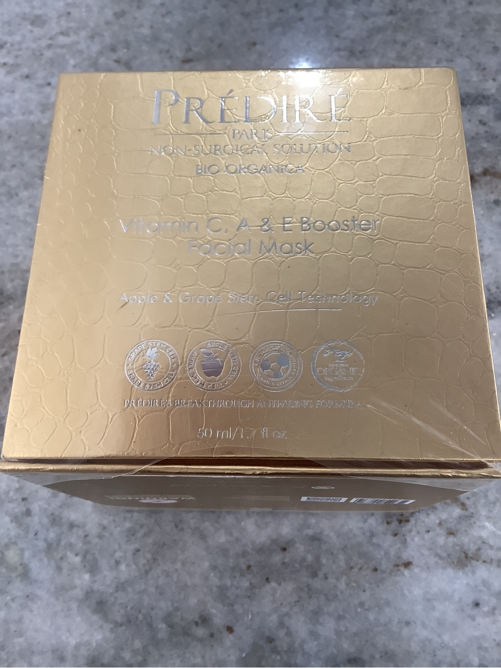 PREDIRE Paris Vitamin C, A & E Booster Facial Mask — Gold